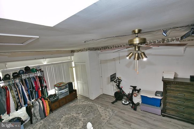 interior space with light wood-type flooring