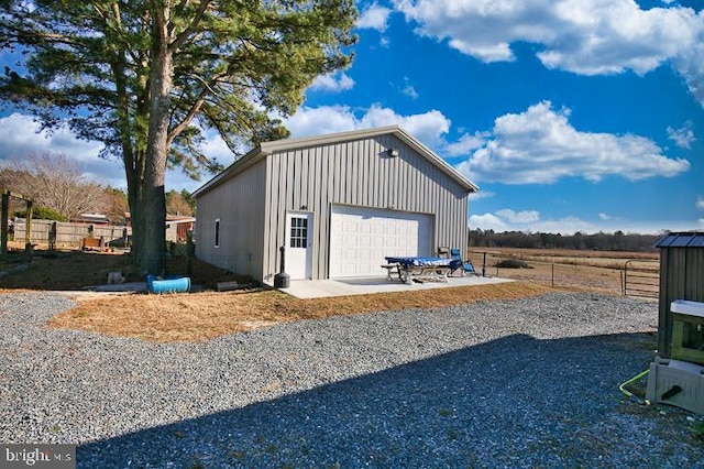 view of outdoor structure featuring a garage