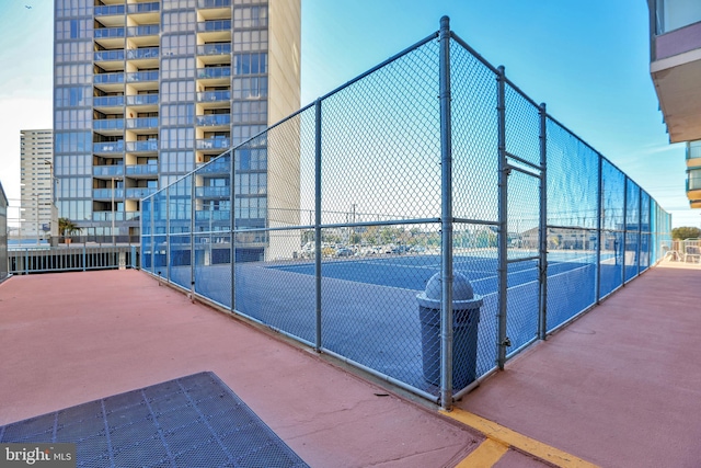 view of tennis court