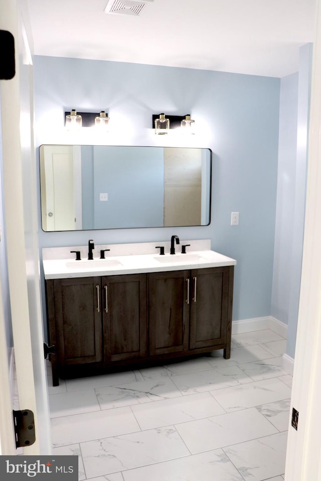 bathroom with vanity