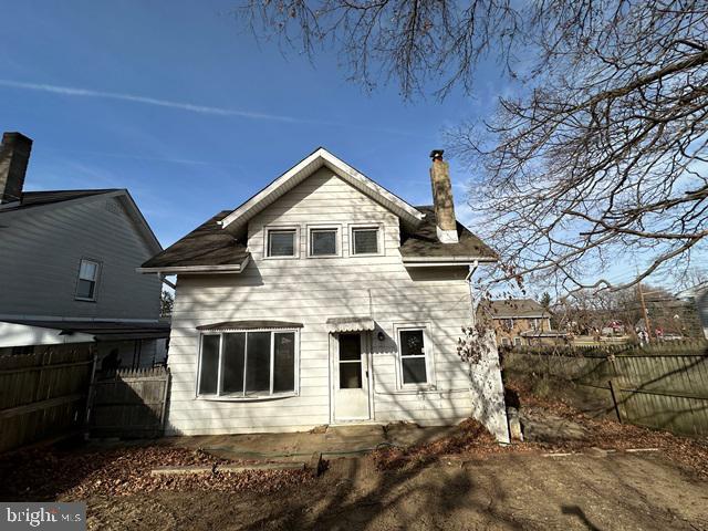 view of back of property