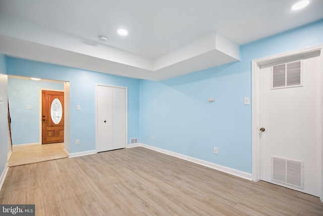 entryway featuring light hardwood / wood-style floors