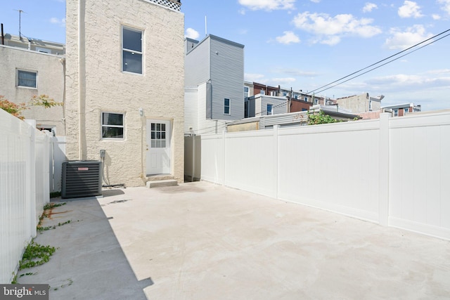 view of patio / terrace with cooling unit