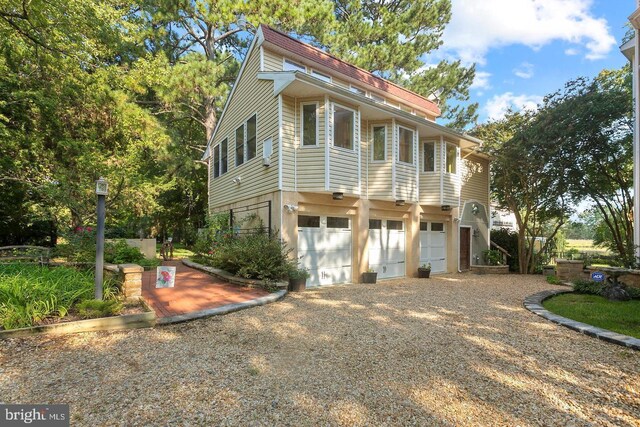 12330 Potomac View Rd, Newburg, MD 20664 - view of front facade with driveway and an attached garage