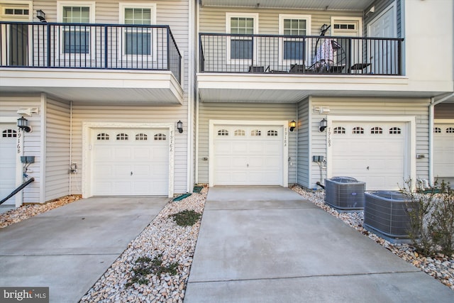 garage with central AC