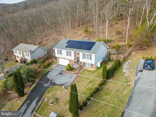 birds eye view of property