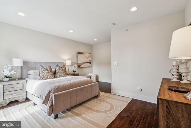 bedroom featuring light hardwood / wood-style floors