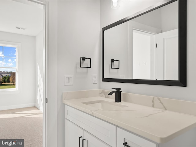 bathroom with vanity