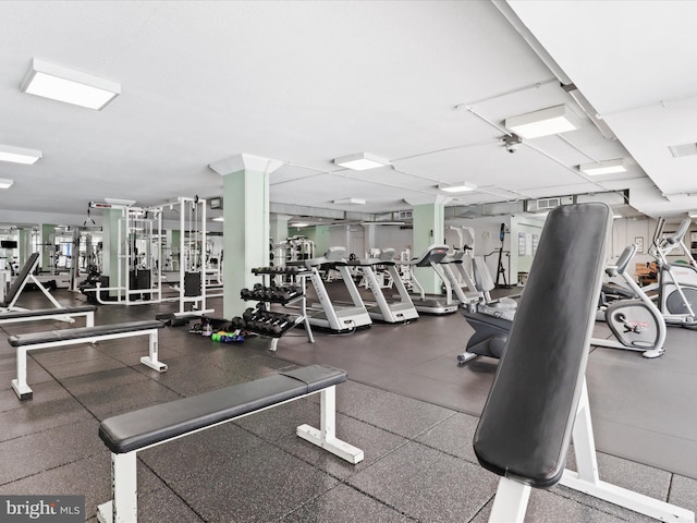 view of workout area