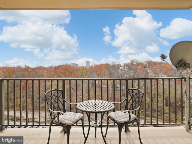 view of balcony