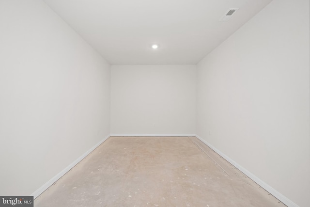 635 Corbit Dr, Middletown, DE 19709 - spare room featuring baseboards, concrete flooring, and recessed lighting