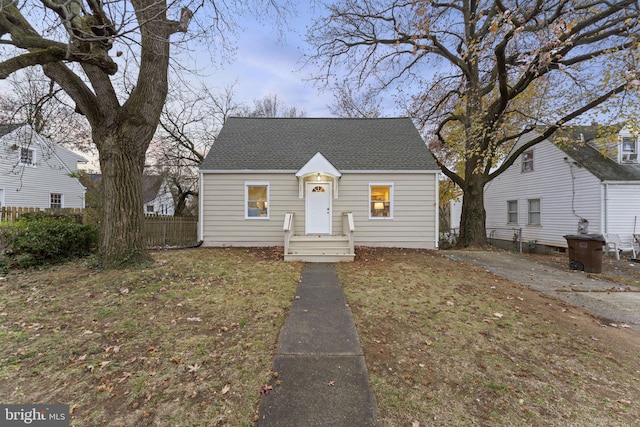 view of front of home