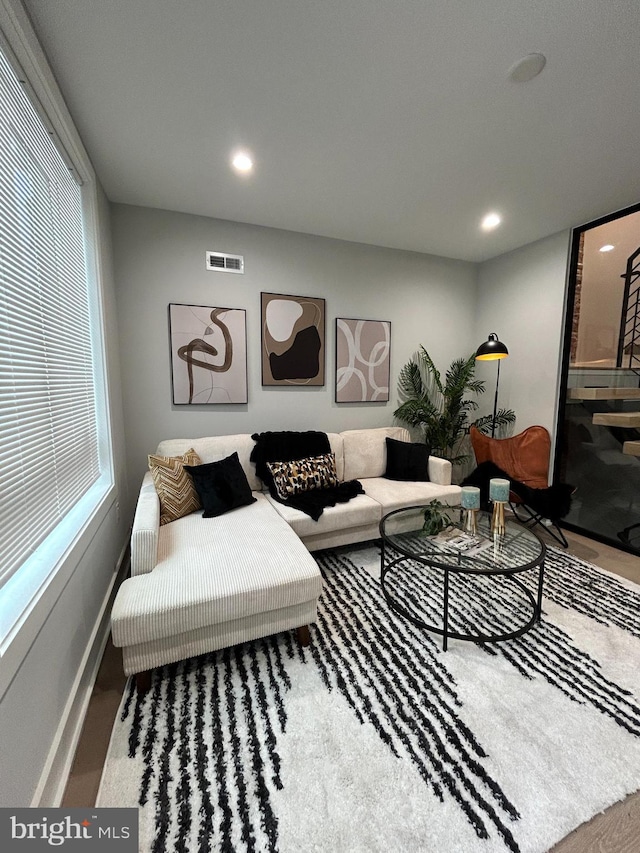 living room with a wealth of natural light