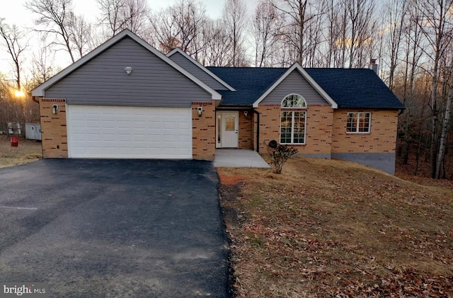 ranch-style house with a garage