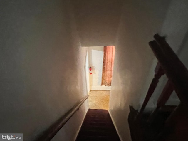 view of stairway