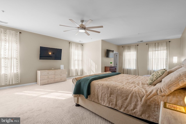 6616 Osborne Hill Dr, Upper Marlboro, MD 20772 - bedroom featuring carpet flooring, baseboards, and ceiling fan