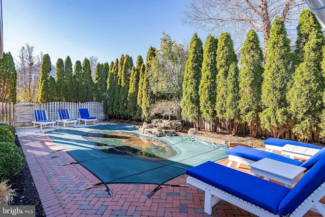 11 W Muriel, Long Beach Township, NJ 08008 - view of pool with a patio and a fenced backyard
