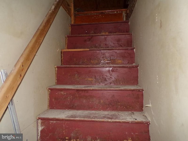 view of stairway