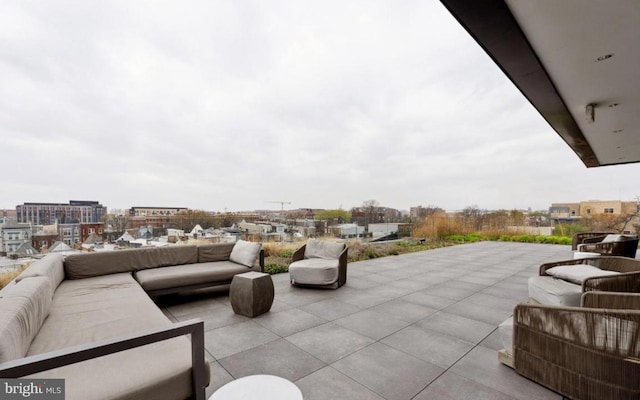 view of patio featuring outdoor lounge area