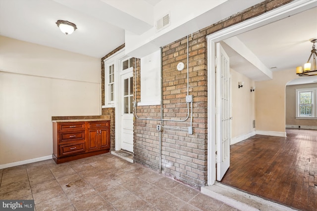 interior space featuring hardwood / wood-style floors