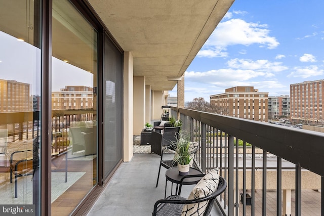 view of balcony