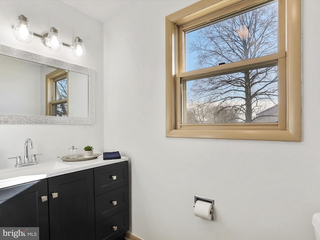 bathroom featuring vanity