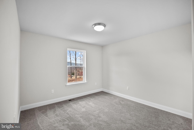 view of carpeted empty room