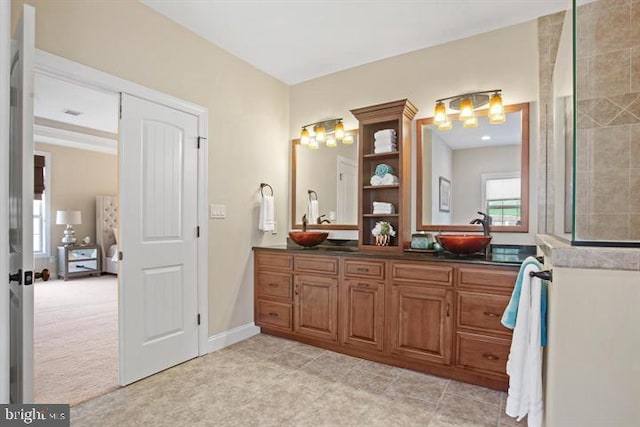 bathroom with vanity