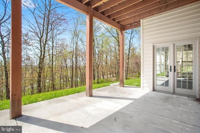 view of patio / terrace with french doors