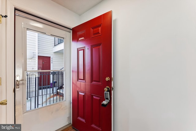 foyer entrance featuring plenty of natural light