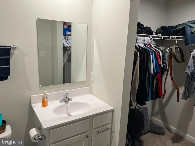 bathroom with vanity