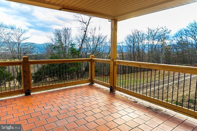 2520 Ridge Rd, Upper Tract, WV 26866 - view of patio with a mountain view