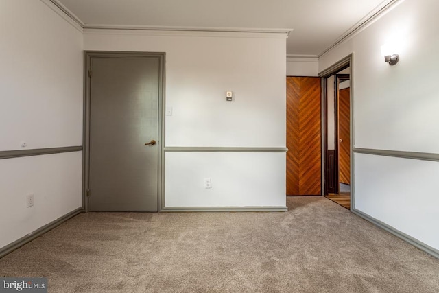 2520 Ridge Rd, Upper Tract, WV 26866 - carpeted empty room featuring crown molding