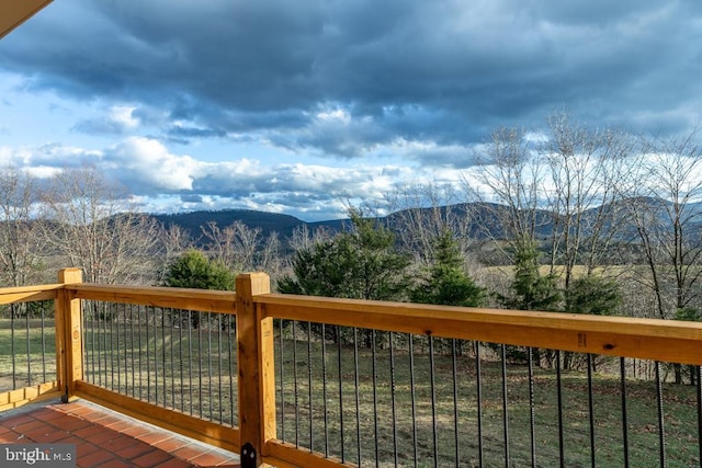 2520 Ridge Rd, Upper Tract, WV 26866 - deck with a mountain view
