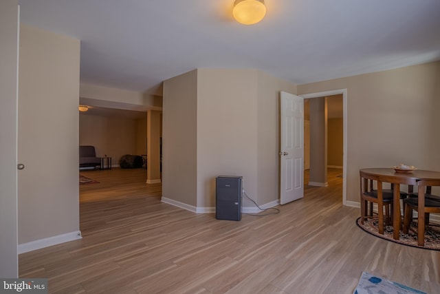 interior space featuring light hardwood / wood-style flooring