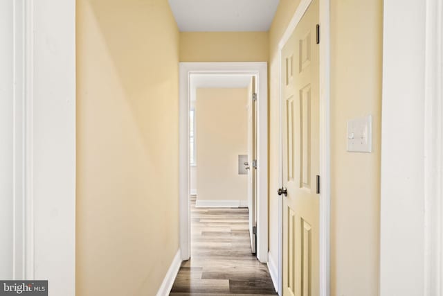 hallway featuring light hardwood / wood-style floors