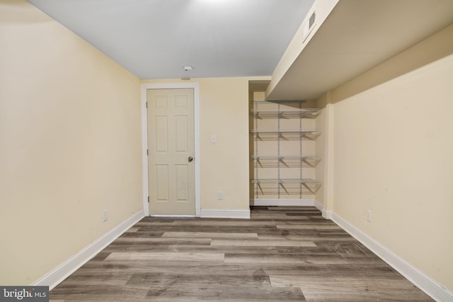 interior space featuring hardwood / wood-style flooring