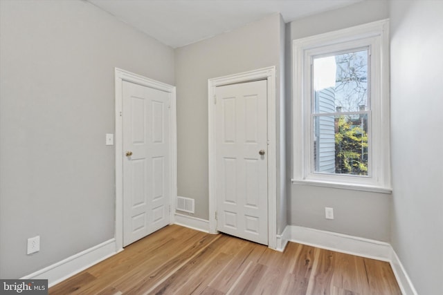 interior space featuring light hardwood / wood-style flooring