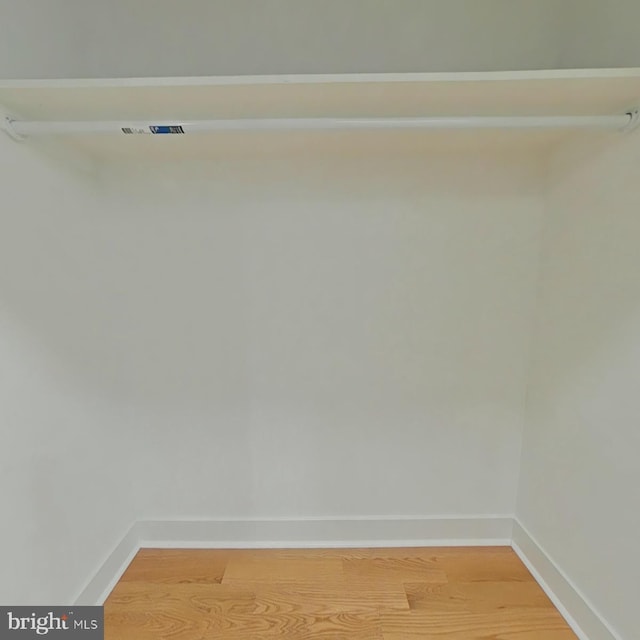 spacious closet with wood-type flooring