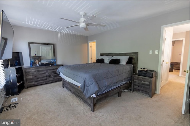 5310 Kelmscot Rd, Rosedale, MD 21237 - bedroom with ceiling fan and light colored carpet