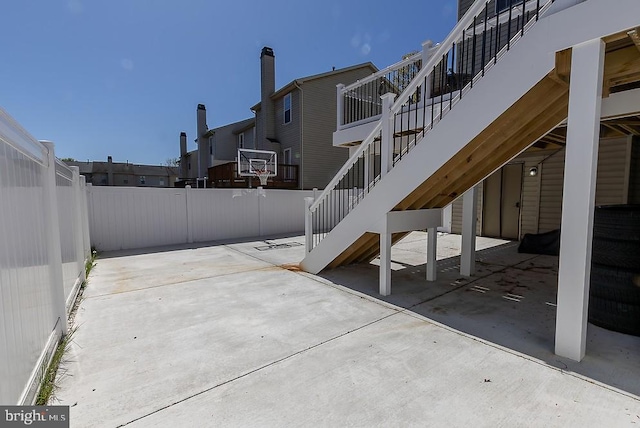 5310 Kelmscot Rd, Rosedale, MD 21237 - view of patio / terrace with fence and stairway