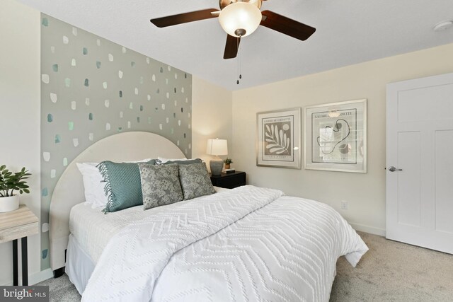 8 Timberidge Dr, Fredericksburg, VA 22406 - bedroom featuring carpet flooring, baseboards, and ceiling fan