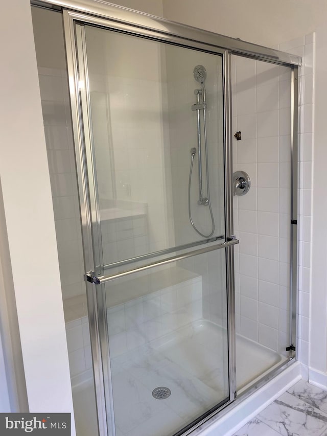 bathroom with walk in shower