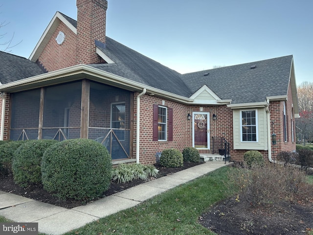 exterior space featuring a porch