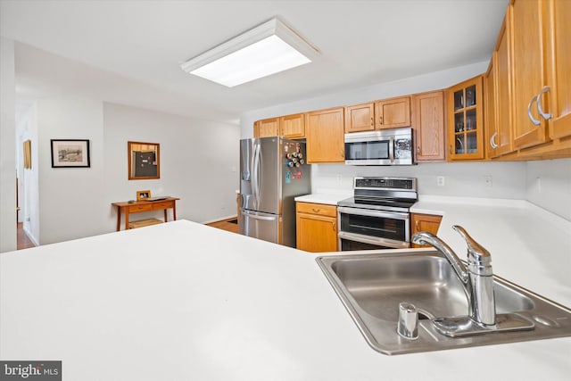 kitchen with stainless steel appliances and sink