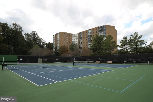 view of sport court featuring basketball court