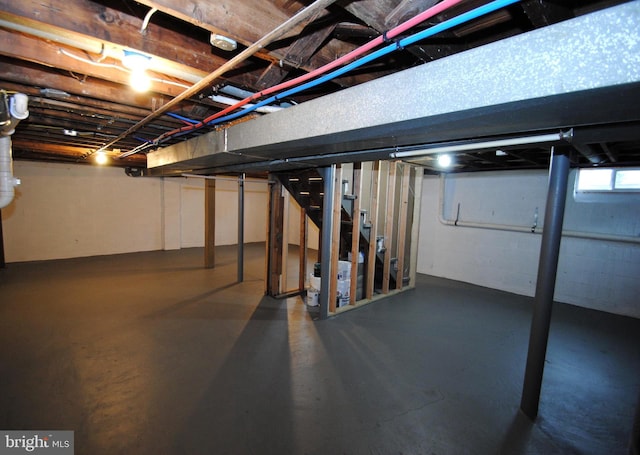 view of basement