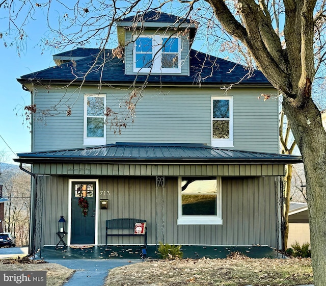 exterior space featuring a porch