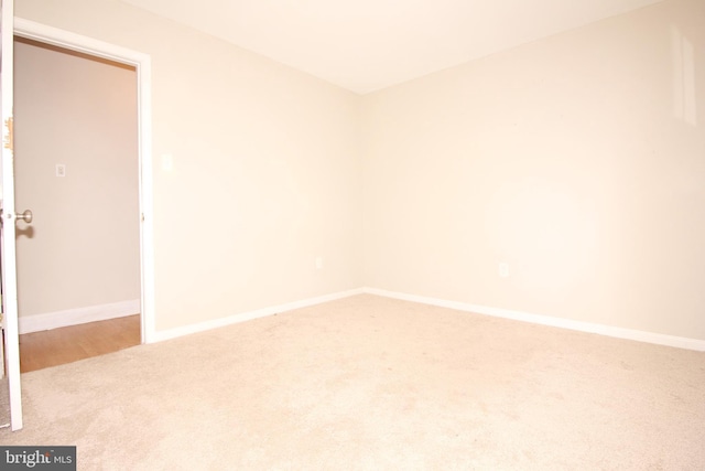 unfurnished room featuring carpet