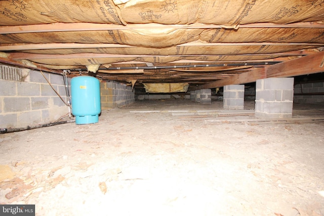 view of basement